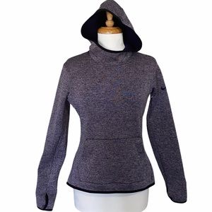 Nike Heathered Purple Fleece Lined Knit Hoodie Sm